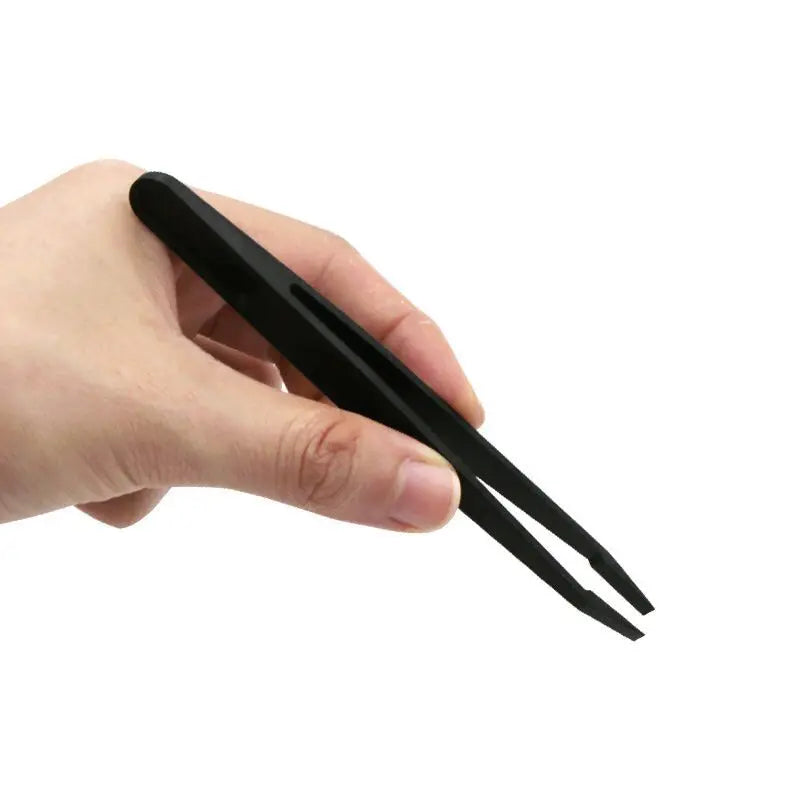 Carbon Fiber Plastic Bent Tweezers Elastic Antistatic Tweezers Hand Tools Electronics Repairing