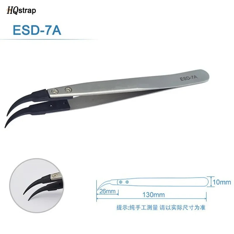 Stainless Antistatic Plastic Tweezers