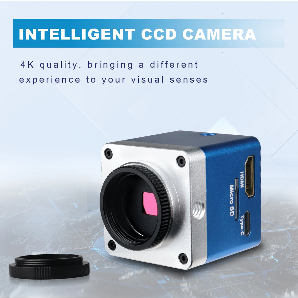 4K 48MP Industrial Microscope With Enhanced Stand, 150X Digital Video Microscope With USB-C HDMI Port For PCB Soldering Repair