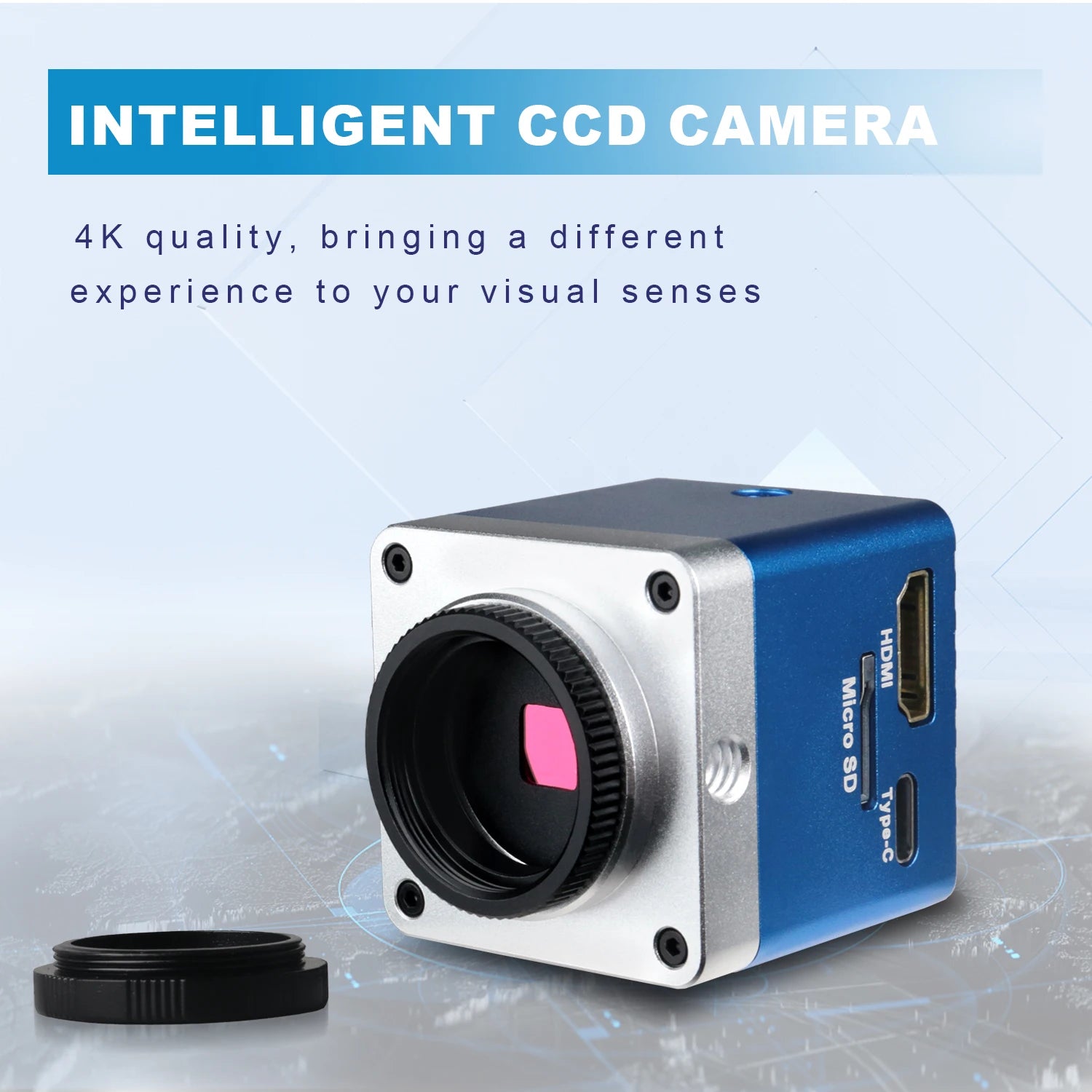 4K 48MP Industrial Microscope With Enhanced Stand, 150X Digital Video Microscope With USB-C HDMI Port For PCB Soldering Repair