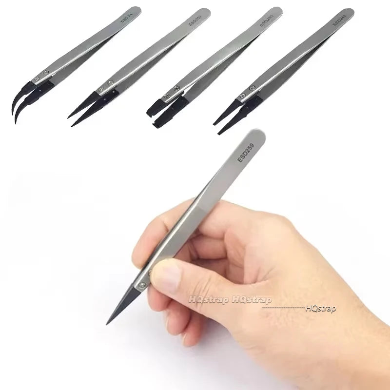 Stainless Antistatic Plastic Tweezers