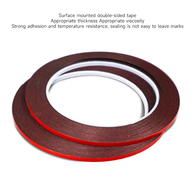 1Pcs thickness 0.23mm/0.3mm width 1mm/2mm/3mm/4mm/5mm mobile phone LCD screen, back cover Special double-sided tape