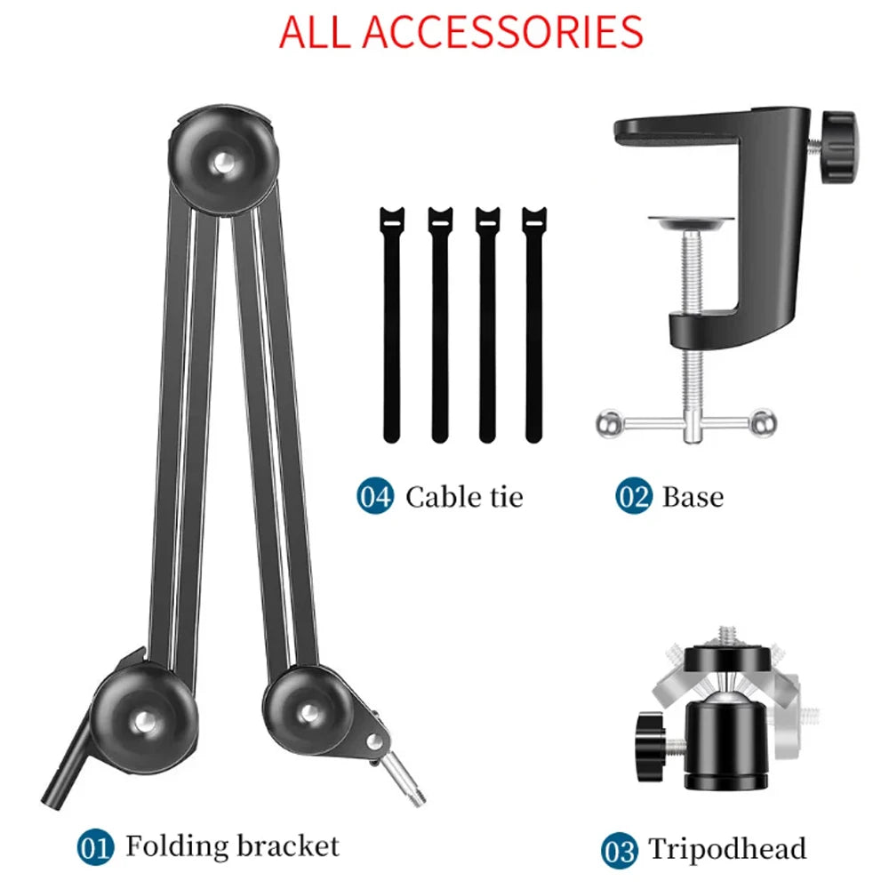 4K 48MP Industrial Microscope With Enhanced Stand, 150X Digital Video Microscope With USB-C HDMI Port For PCB Soldering Repair