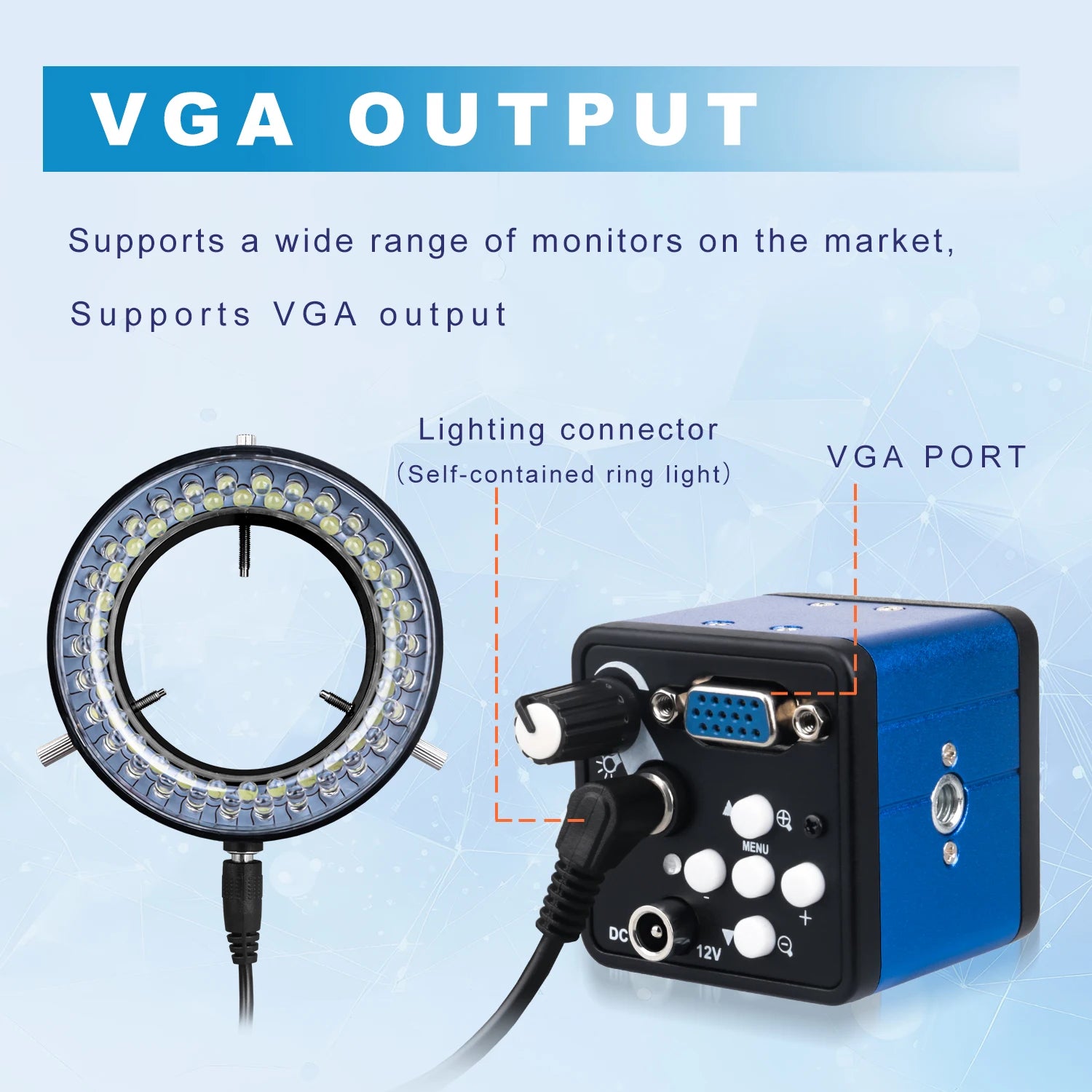 4K 48MP Industrial Microscope With Enhanced Stand, 150X Digital Video Microscope With USB-C HDMI Port For PCB Soldering Repair