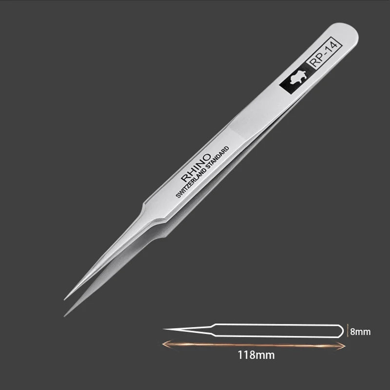 Japan Tweezers Anti-acid, Anti-magnetic High-precision Super Hard Sharp Forceps