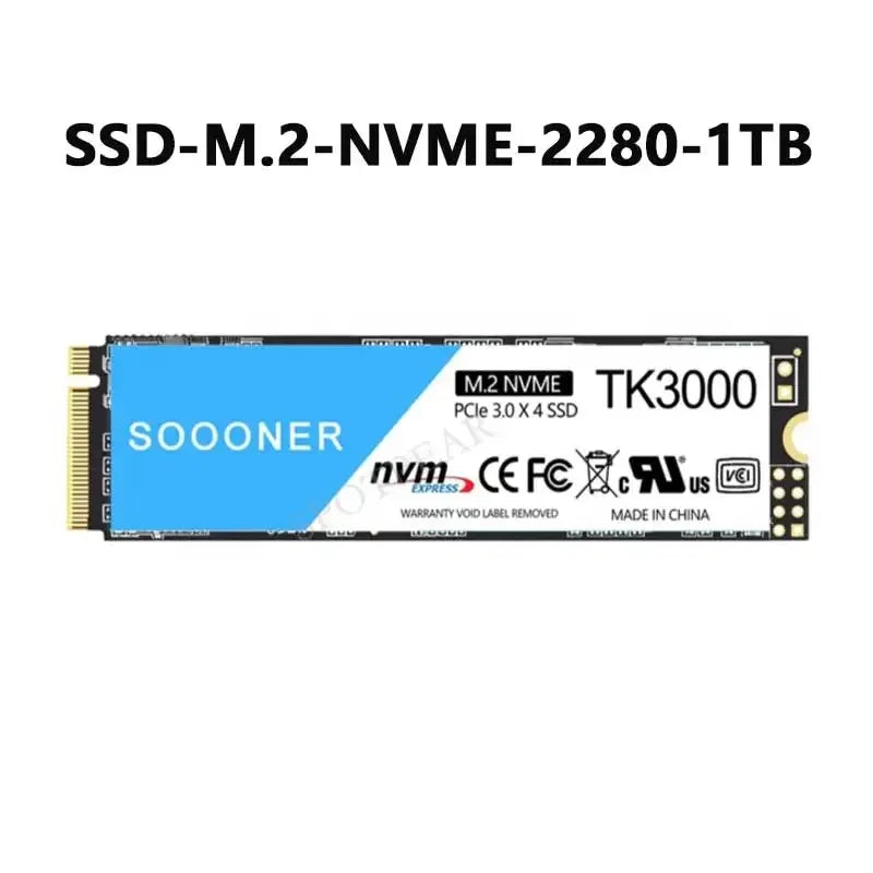 SSD 2280/2242 128/256/512GB 1TB PCIe to M.2 NVMe