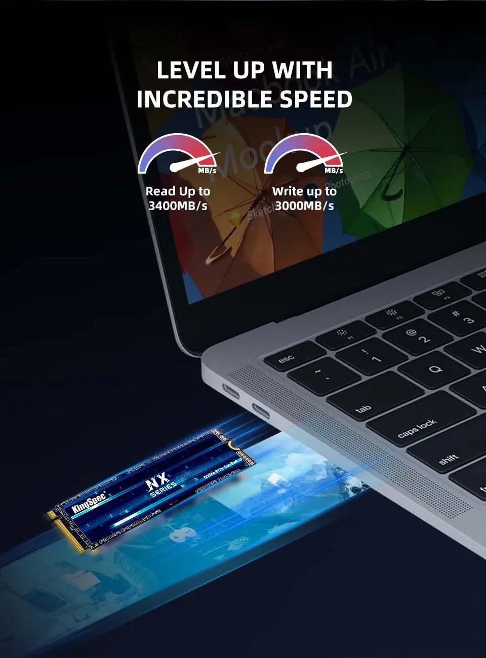 KingSpec M.2 NVME Hard Disk Drive 128GB 256GB 512GB 1TB 2TB PCIE3.0 3500MB/S Internal Solid State Drive Desktop