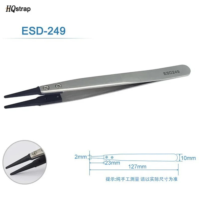 Stainless Antistatic Plastic Tweezers