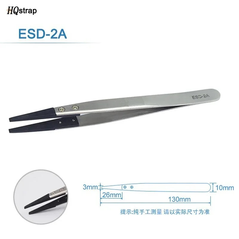 Stainless Antistatic Plastic Tweezers