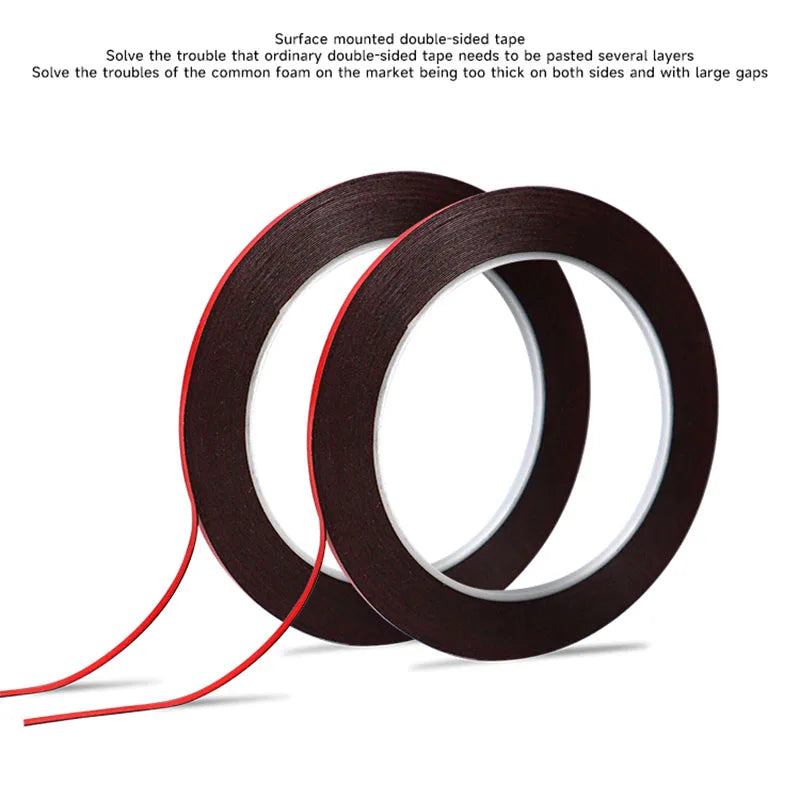 1Pcs thickness 0.23mm/0.3mm width 1mm/2mm/3mm/4mm/5mm mobile phone LCD screen, back cover Special double-sided tape