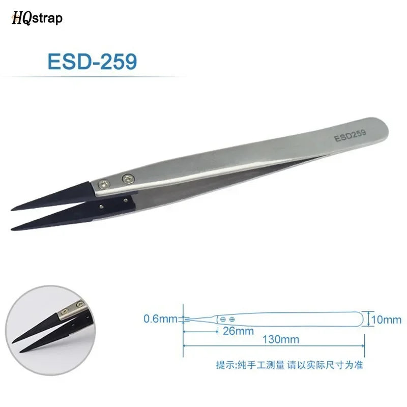 Stainless Antistatic Plastic Tweezers