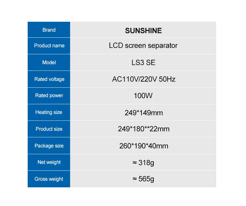 11 inches LCD Screen Separator Multifunctional Disassembly for Phones, Watches, and other Devices Repair Tools