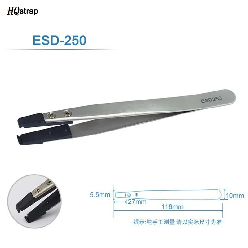 Stainless Antistatic Plastic Tweezers