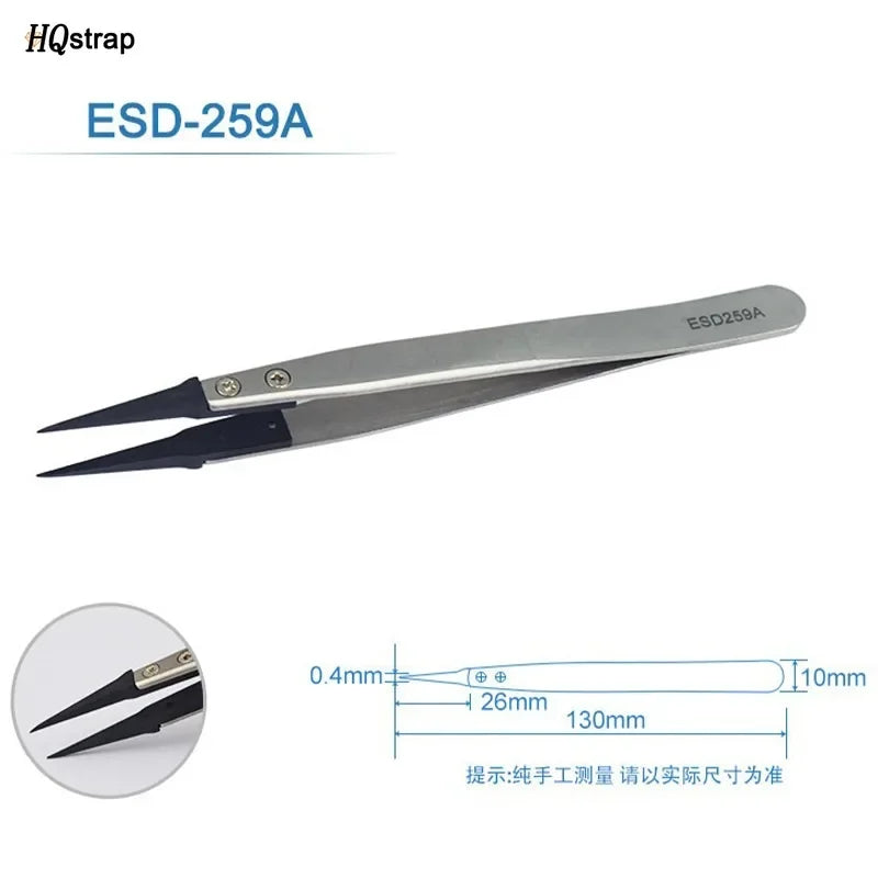 Stainless Antistatic Plastic Tweezers
